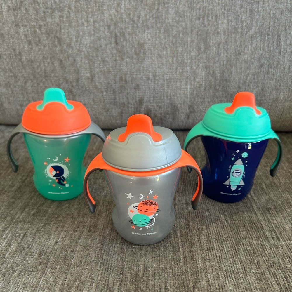 Tommee Tippee Sippy Cups, 3 pack, Barely Used